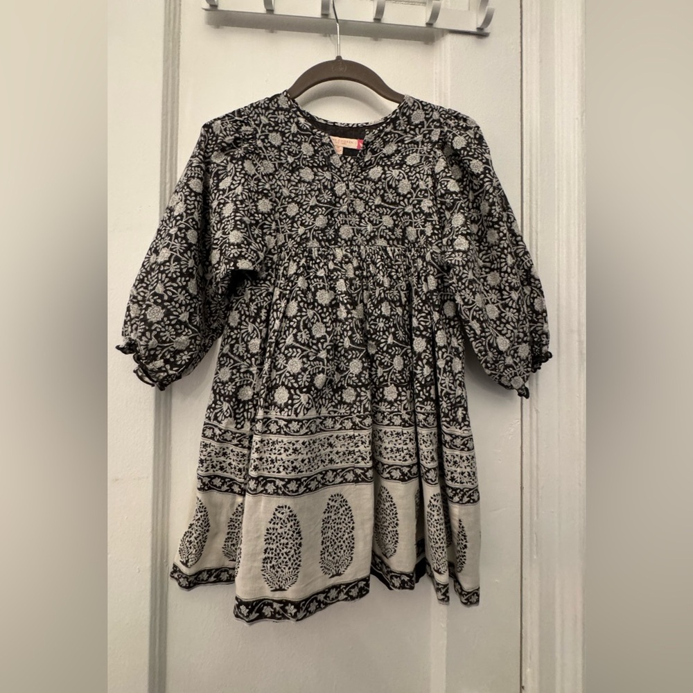 Pink Chicken Monochrome Floral Dress, 100% cotton in pristine condition.